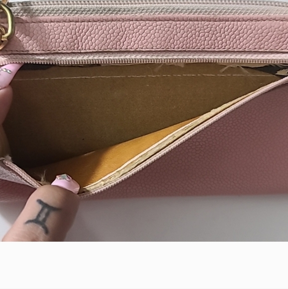 Chanel Pink  Caviar Zip Around Wallet - Picture 9 of 12